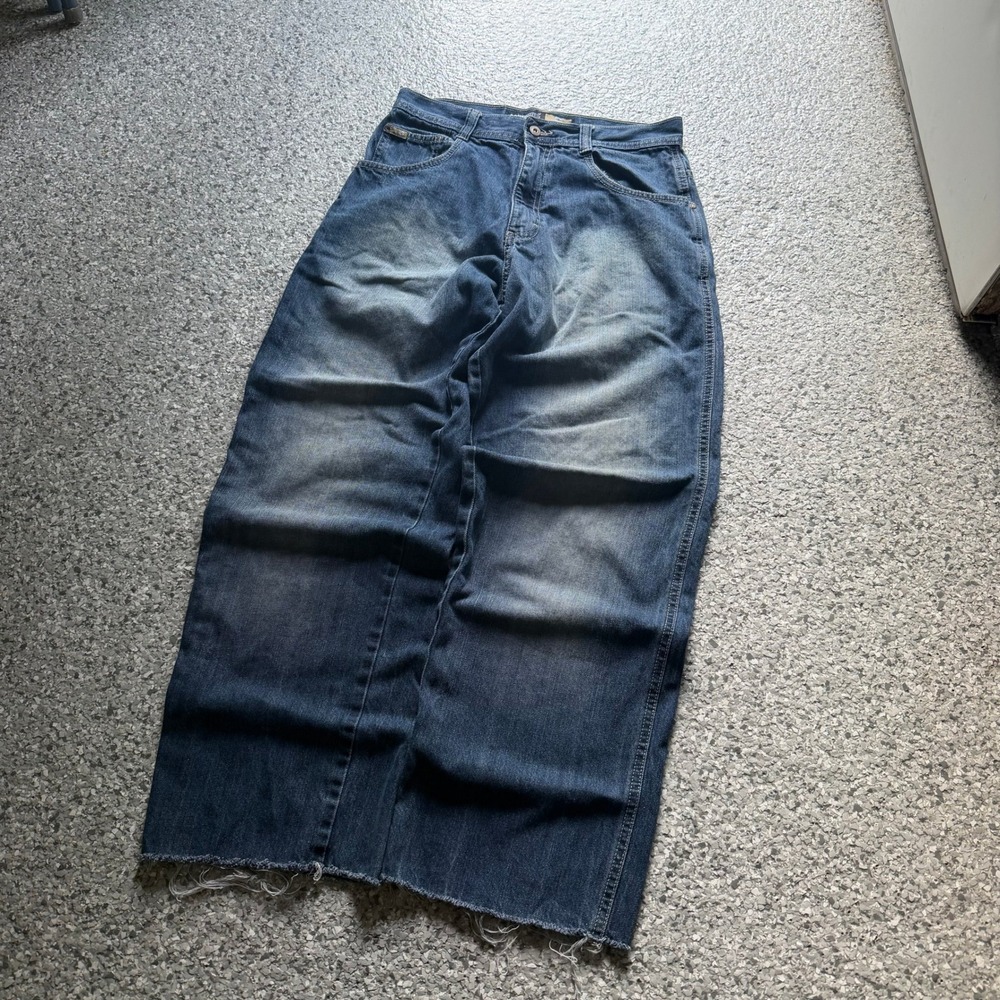 Vintage SouthPole Baggy Jeans Men's 32x30 (measured) Dark Wash Skater Wide Leg